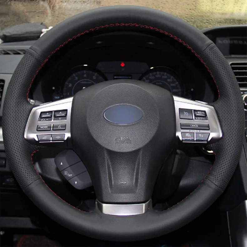 Чехол для руля DIY из искусственной кожи точно подходит Subaru Forester 13-15 Legacy 13-14 Outback XV |