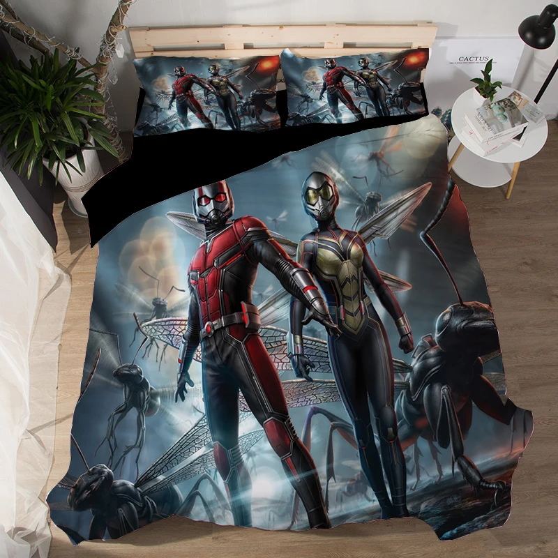 Комплект постельного белья королевского размера для Мальчиков Marvel Avengers Alliance 3D