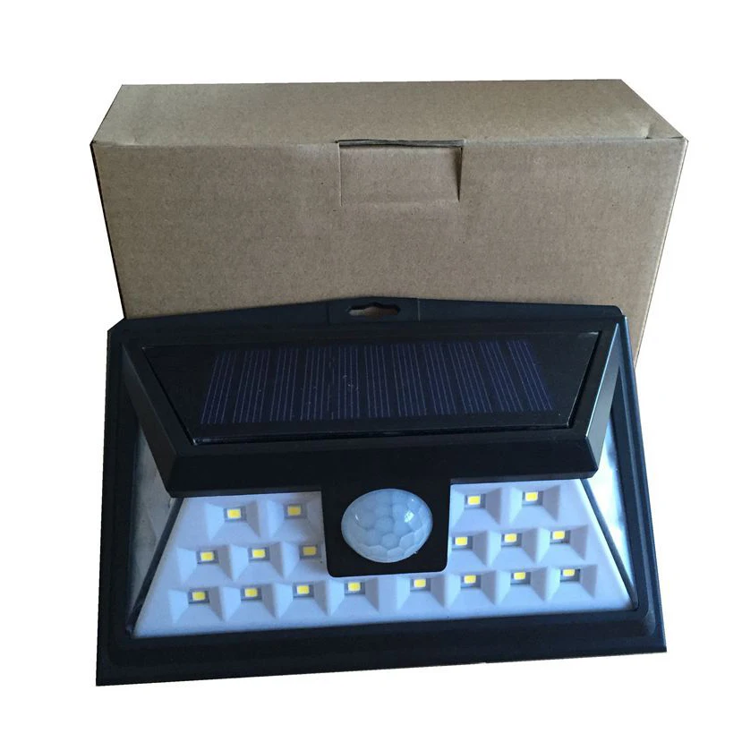 Уличный светодиодный светильник на солнечной батарее 3 режима 24 светодиода