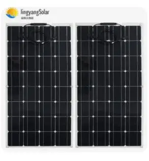 Фото 100 Вт Полугибкие солнечные панели две части упакованы для продажи 200 Вт|Солнечные