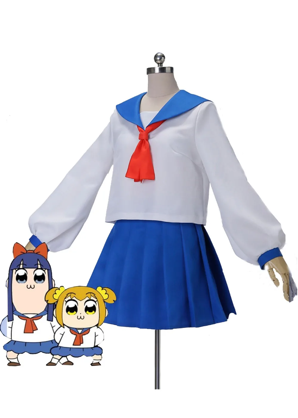 Poputepipikku Косплей костюмы Popuko Pipimi Костюм Аниме ПОП команда Эпическая женская