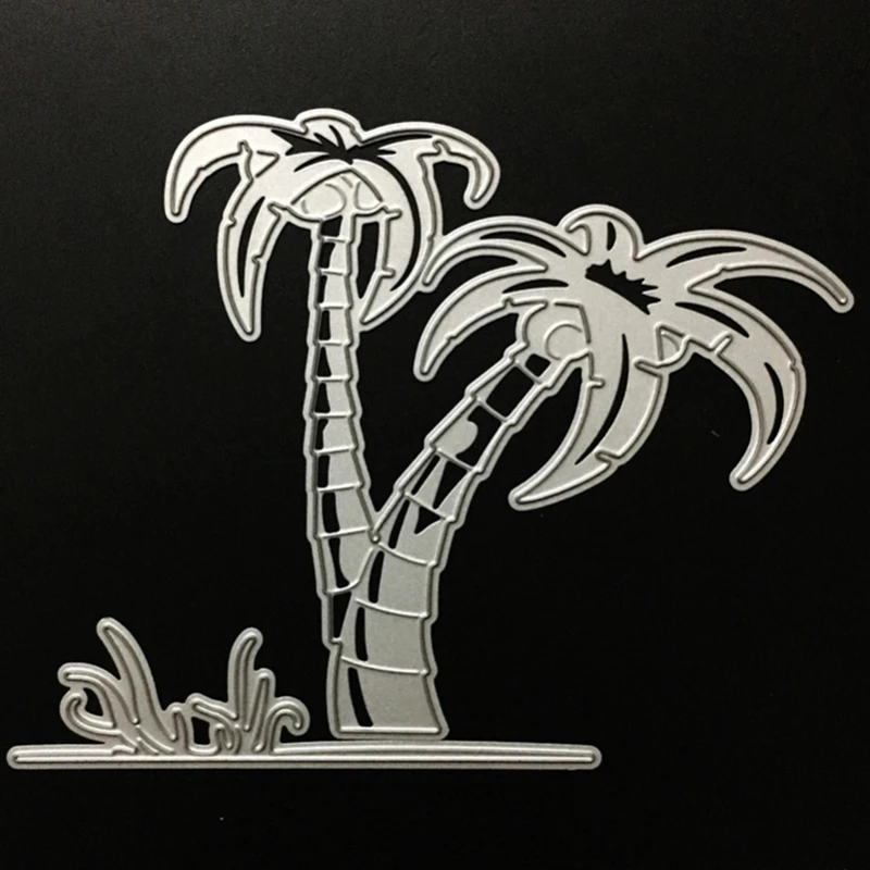 SCD042 кокосовые пальмы металлические режущие штампы трафареты для скрапбукинга