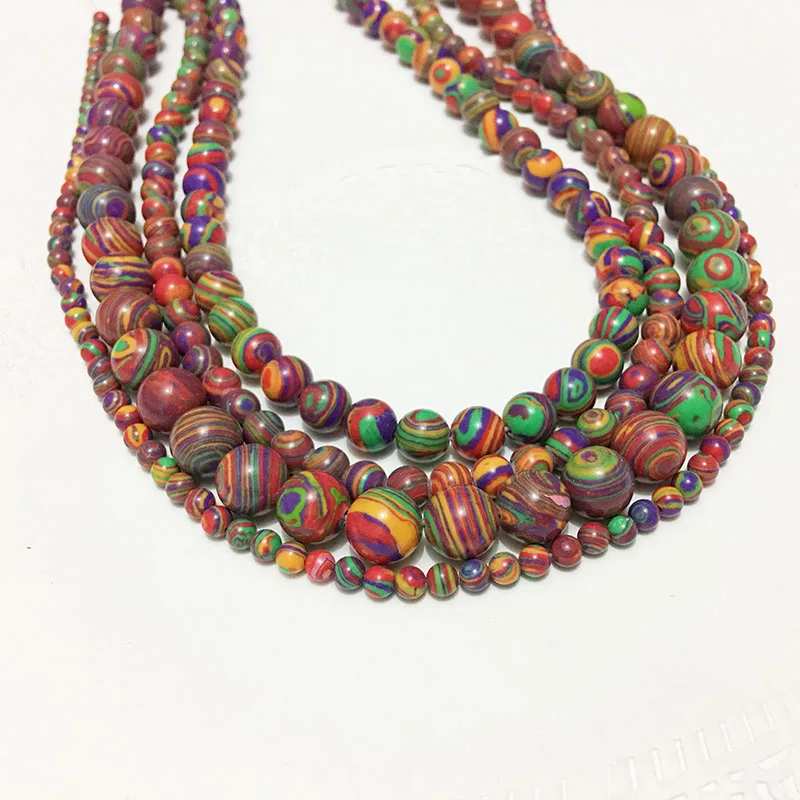 8 мм Декор натуральные камни ювелирные изделия разделители разноцветные