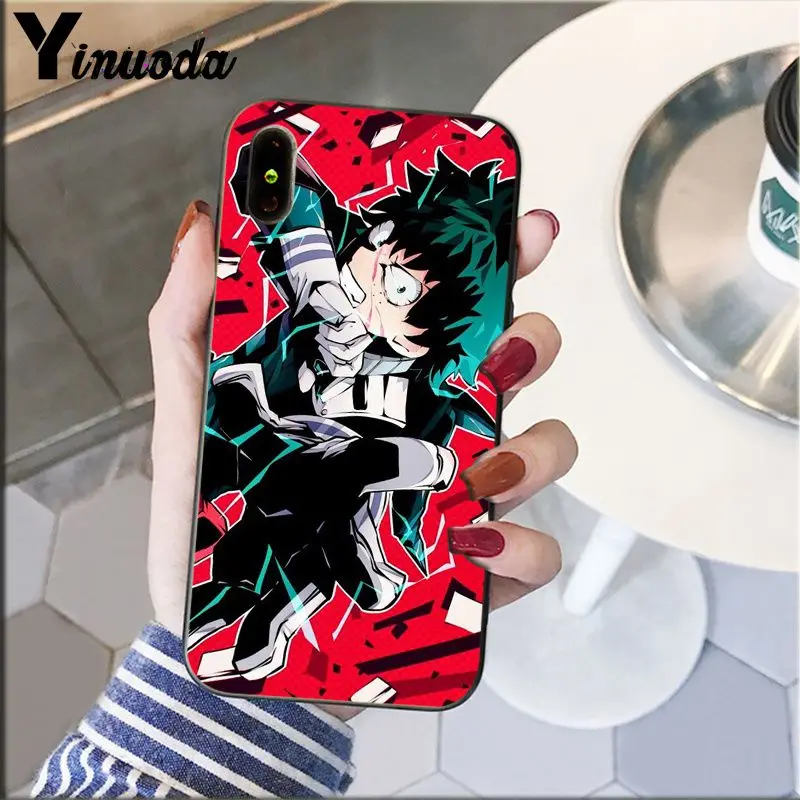 Yinuoda My Hero Boku no Hero Academy deku и bakugou чехол для телефона чехол для iPhone 8 7 6 6S Plus 5 5S SE XR X XS MAX Coque Shell