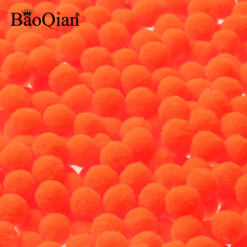 Orange Помпоном 8/10/12/15/20 мм мягкий Pompones пушистой плюшевой ткани ремесла Сделай Сам Pom Poms мяч помпоном Свадебные украшения домашнего декора Швейные принадлежности - Цвет: Orange