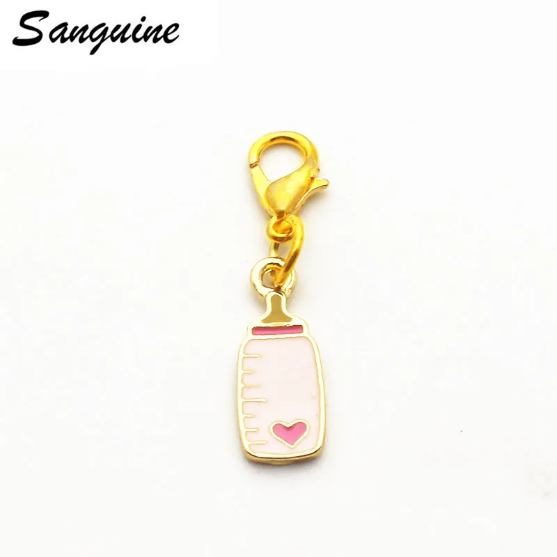 20 шт./лот подвесная Подвеска для младенцев Золотая подвеска с застежкой