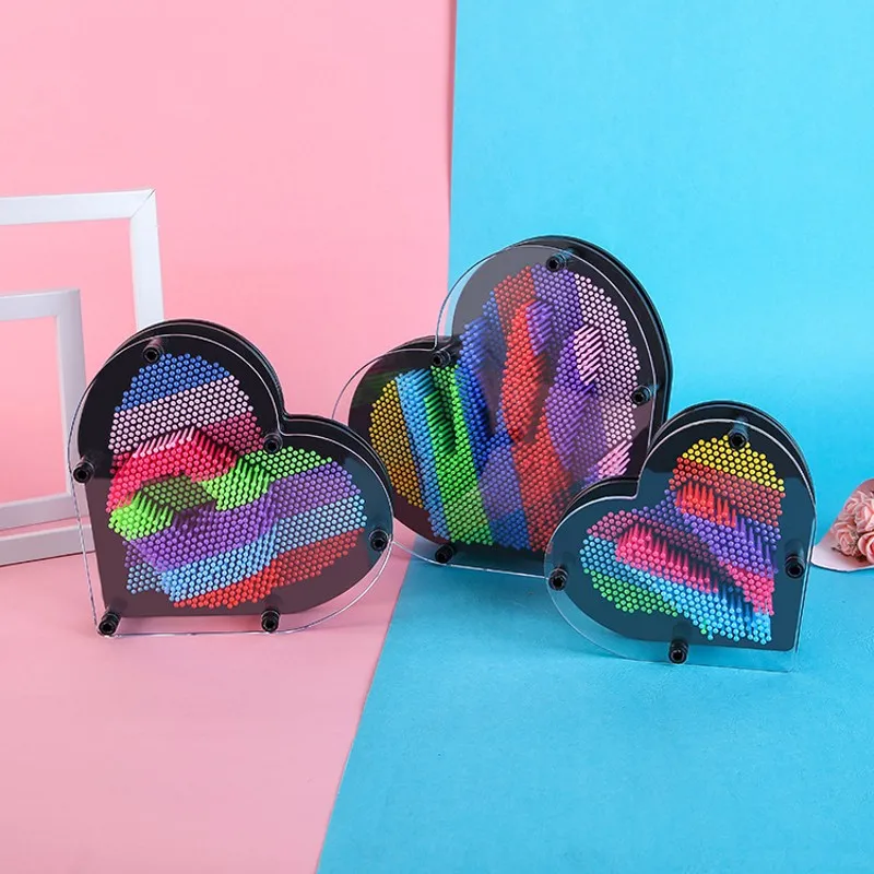1 шт. 3D клон Pin Art пластиковая игрушка забавная игра Pinart в форме копии Shoumo красочная