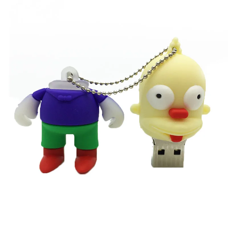 Usb флеш-накопитель memoryusb 2,0 16 ГБ 4 ГБ 8 ГБ 16 ГБ 32 ГБ 64 Гб Память usb мультфильм Симпсоны флешки 64 Гб флешка на заказ