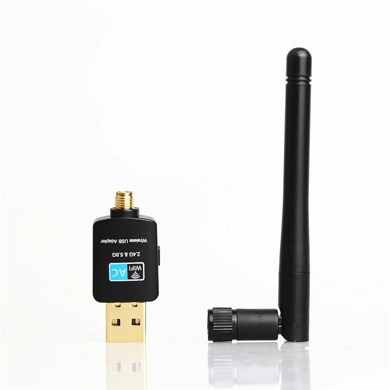 

600Mbps USB Wireless Wifi Adapter 2.4GHz 5GHz WiFi Dual Band Network Card Receiver RTL8811AU Free Driver with Antenna
