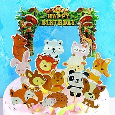 Лиловый 1 компл./лот Baby Shower вечерние украшения для мальчиков и девочек Дети сувениры с днем рождения Бэтмен для капкейка-с Микки Маусом и Минни Маус комплект Мышь торт Топпер - Цвет: Лиловый