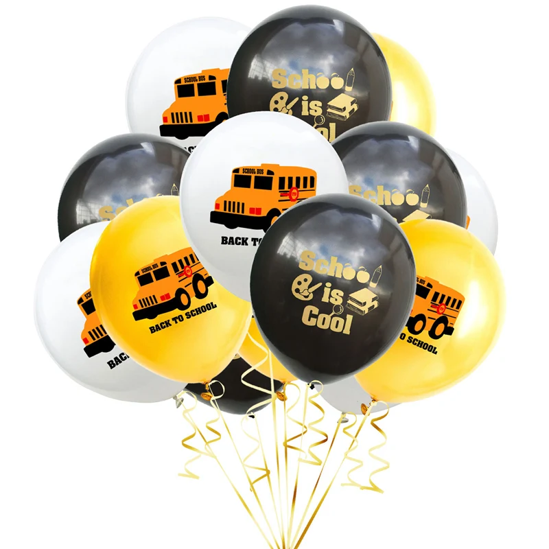 10 шт./лот 12 дюймов автомобиль скорой помощи школьный автобус латексный воздушный