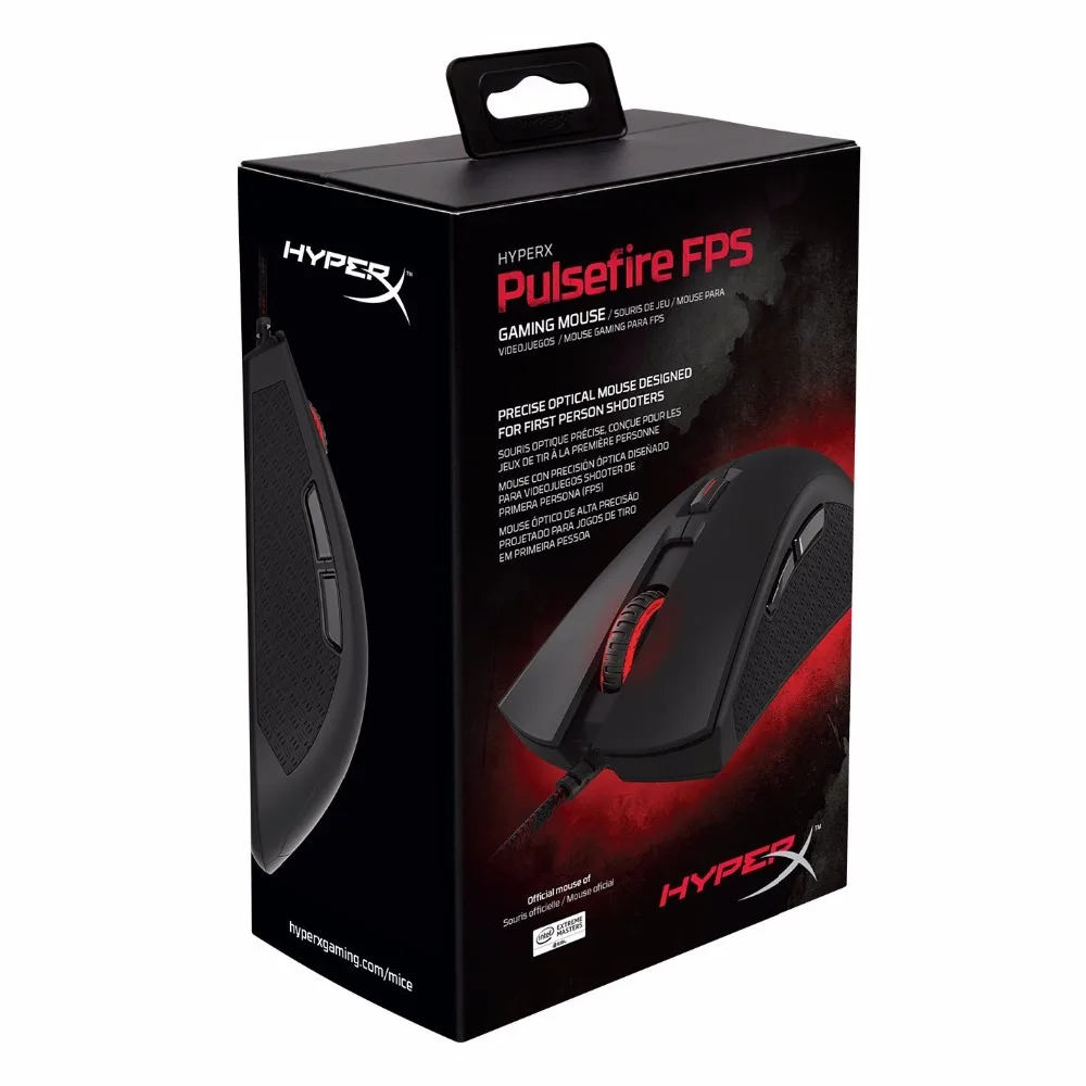 Kingston игровой Маус HyperX Pulsefire FPS Мышь геймера 400 800 1600 3200 Точек на дюйм эргономичный