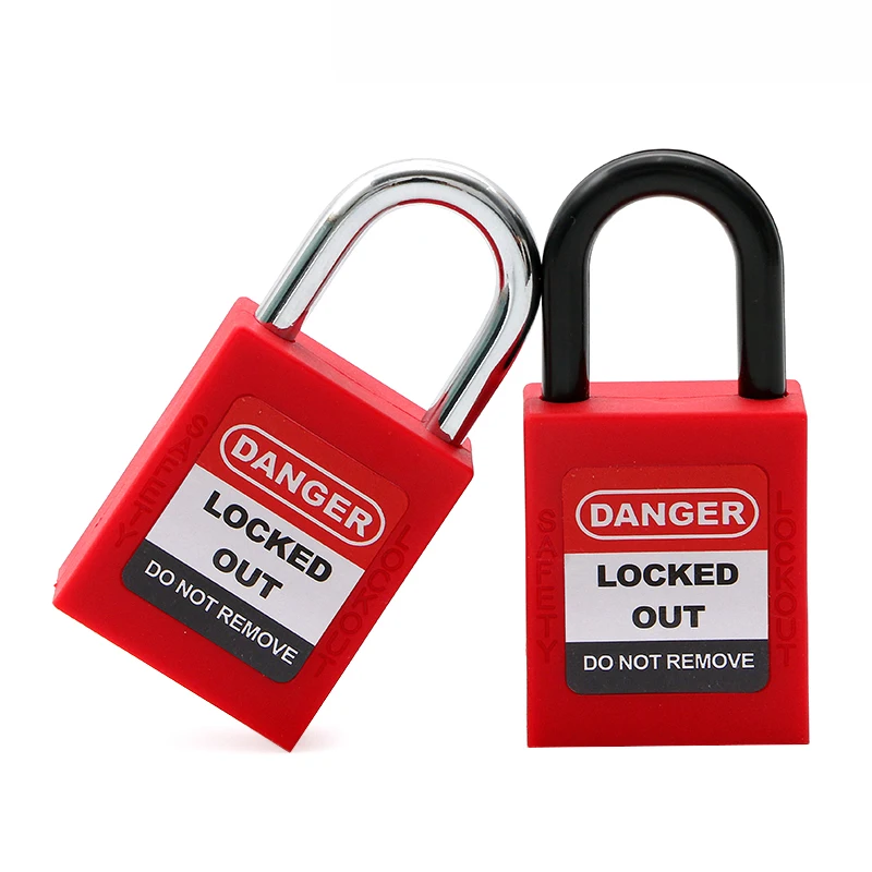 Lockey Бесплатная бирка 10 шт./лот 25 мм Стальная скоба безопасный навесной замок с