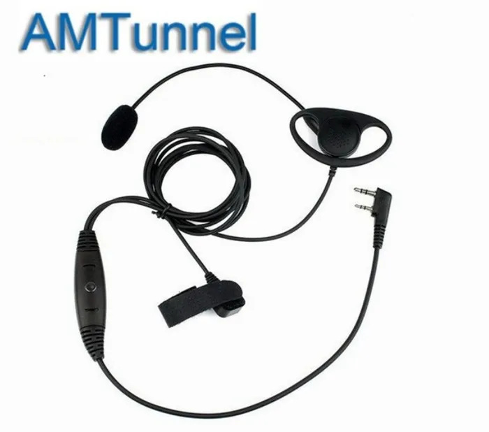 B 2 контактный радиоаурикулярный микрофон PTT dedo для Kenwood Retevis BAOFENG UV5R 'd xun PUXING walkie