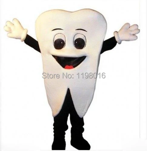 Cute TOOTH Mascot Costume For Festival Free shipping | Тематическая одежда и униформа