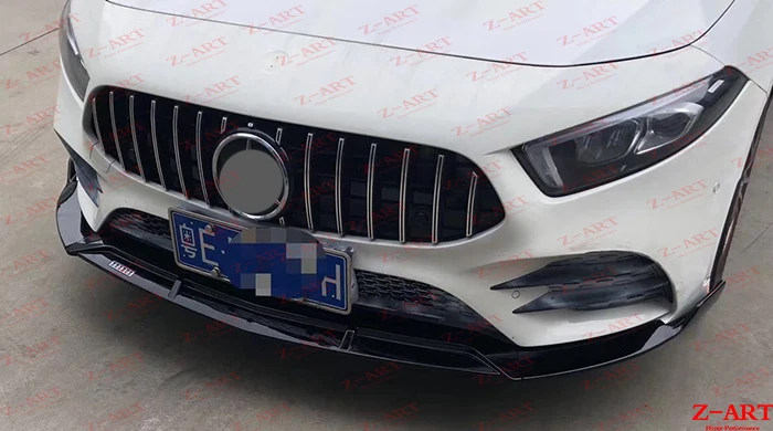 Передняя губа из углеродного волокна 2019 Z-ART для всех новых передних спойлеров из углеродного волокна класса A для переднего подбородка класса A W177 из углеродного волокна