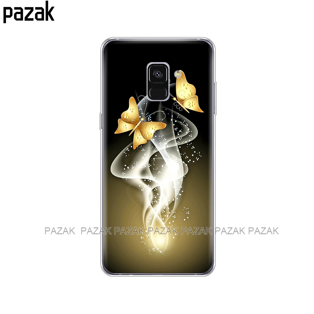 34432 Силиконовый чехол для телефона чехол для samsung Galaxy A6 A8 A3 A310 A5 A510 A7 бабочка цветок Розы Масляной Живописи - Цвет: 34432