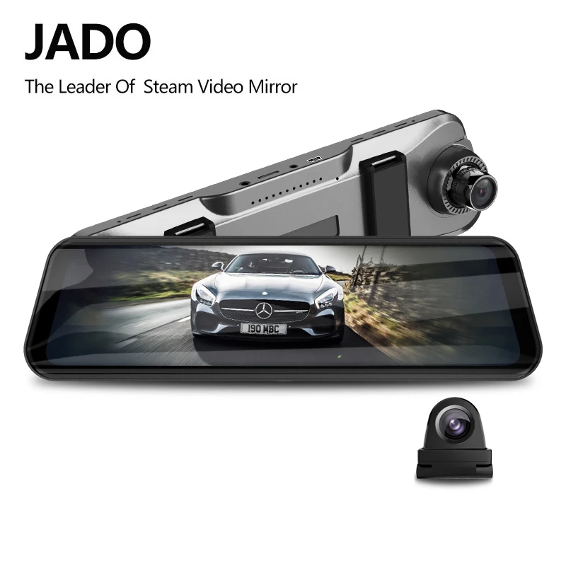 JADO D820s X3 Автомобильный видеорегистратор поток зеркало заднего вида Даш камера Эра avtoregistrator 10 ips сенсорный экран Full HD 1080 P Автомобильный рекордер видеорегистратор