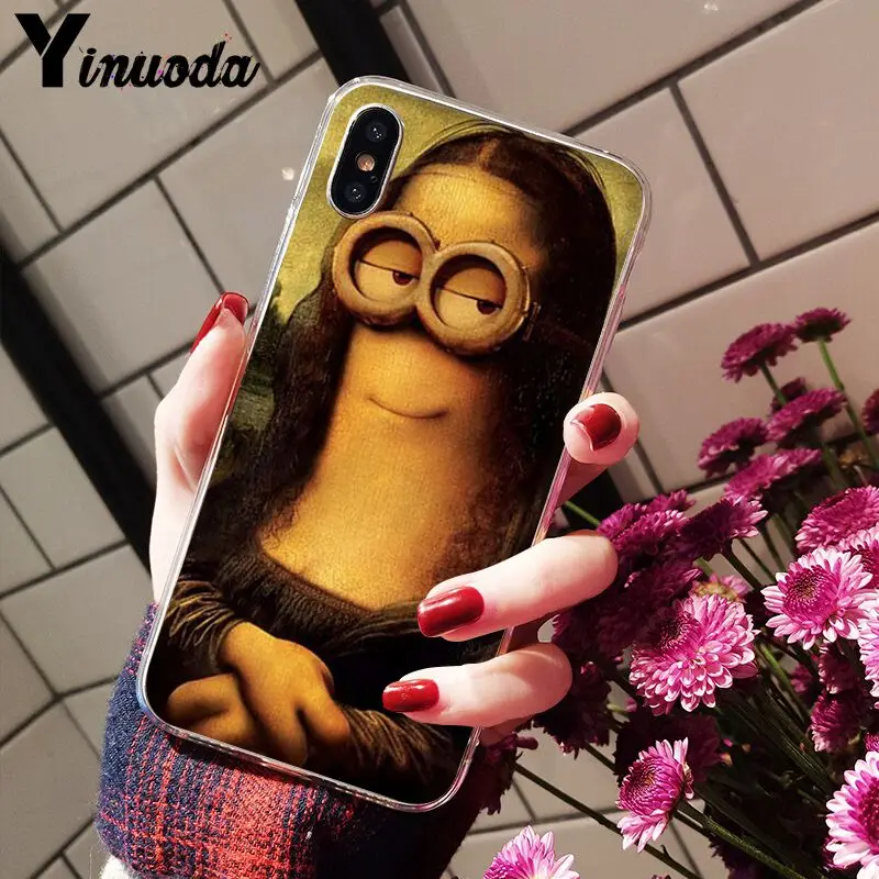 11pro MAX Van Gogh Mona Lisa Забавный чехол для телефона с грушевидными ушками iPhone 8 7 6 6S Plus X XS 5