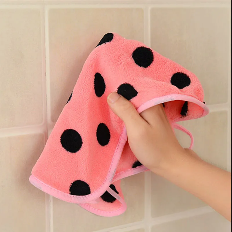 Новое полотенце коралловый бархат бант подвесные полотенца для рук s сильное