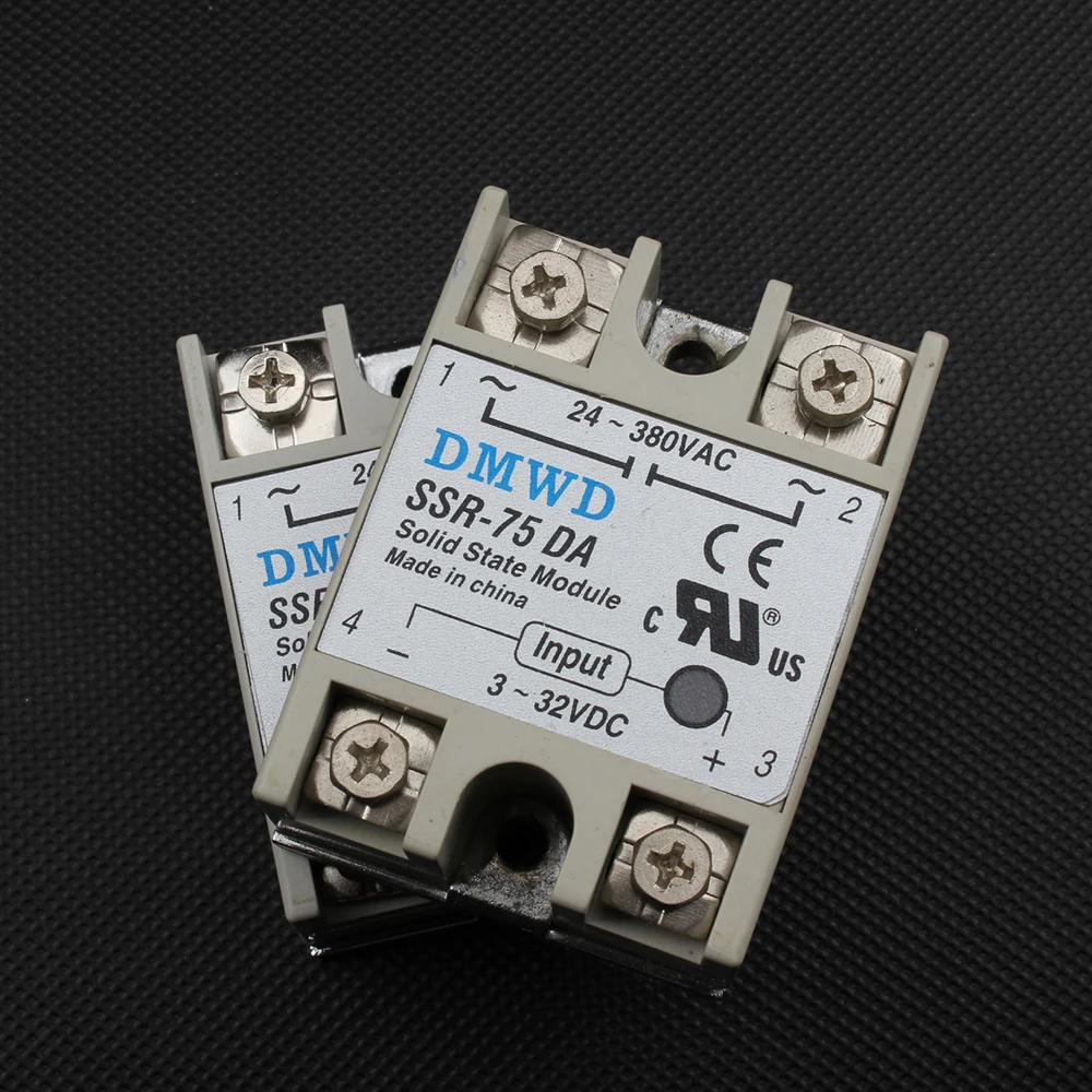 TOP BRAND DMWD 1pcs solid state relay SSR-75DA 75A 3-32V DC TO 24-330V AC SSR 75DA High quality | Обустройство дома