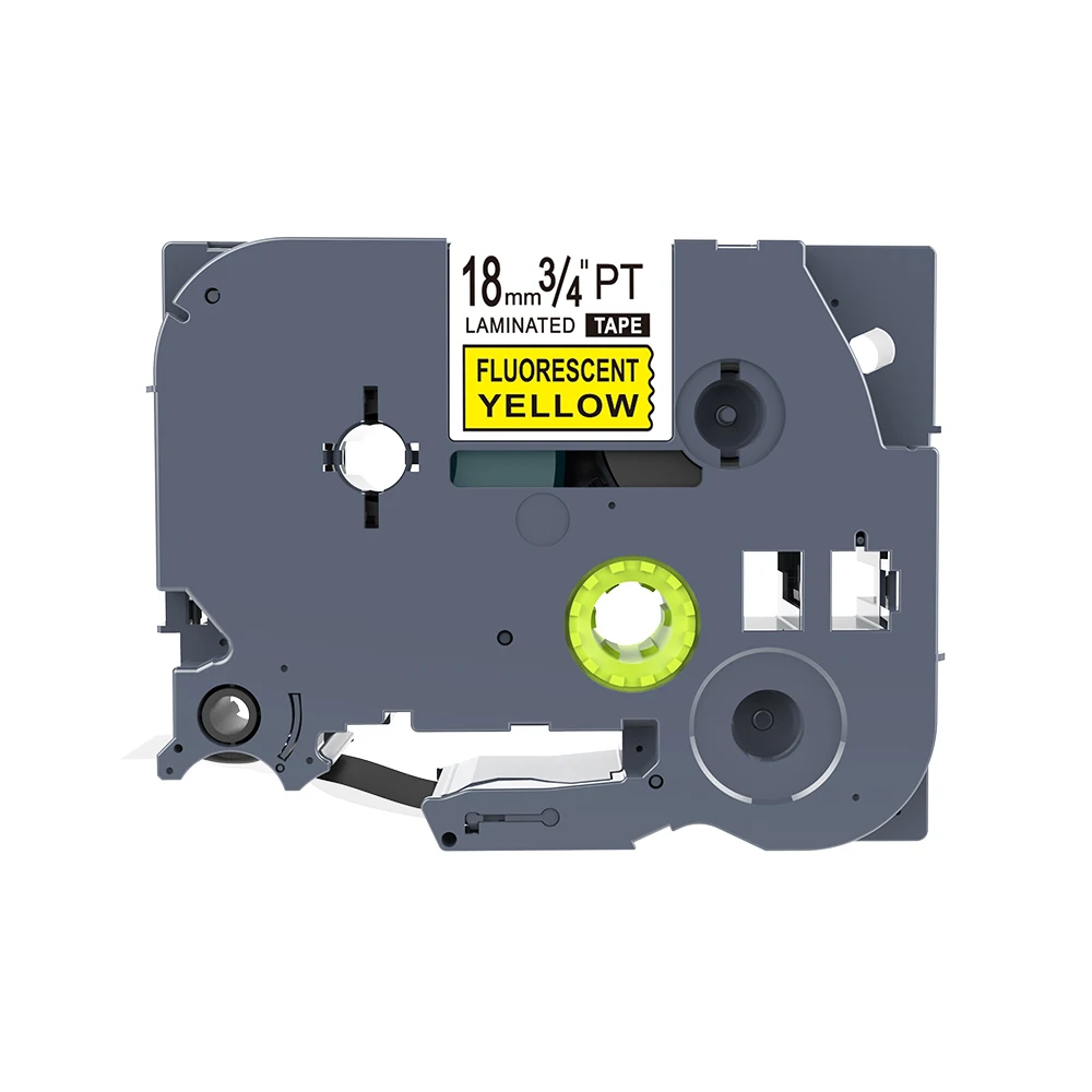 1PCS compatible Black on Flu.Yellow TZe-C41 TZ-C41 18mm laminated label tapes for Ptouch printers | Компьютеры и офис