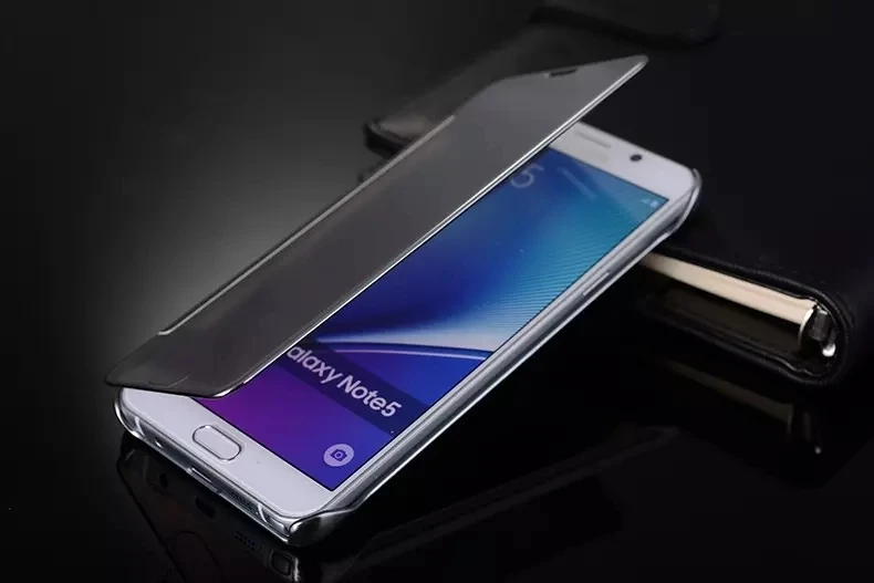 Роскошный оригинальный умный чехол с окошком для просмотра флип-чехол Samsung Galaxy