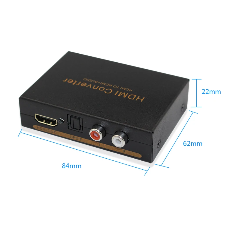 1 шт. HDMI конвертер аудио экстрактор HD 1080P к SPDIF RCA L R сплиттер с адаптером