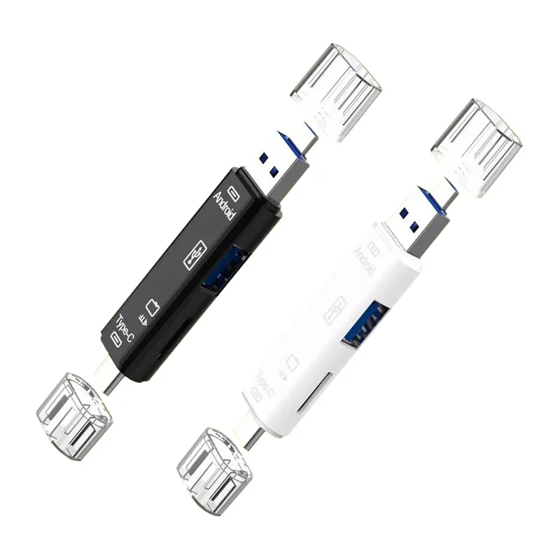Micro USB Card Reader With TF Card OTG 3 in 1Type-C Flash Drive Adapter Connector High Speed SD TF Smart Memory Card Reader
