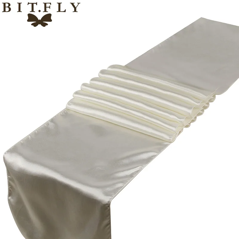 BIT. FLY 1 шт. качественные Сатиновые дорожки для банкета и стола 12 &quotx 108&quot украшения
