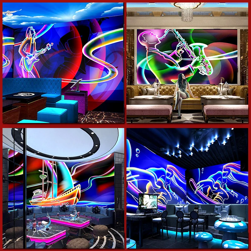 

Graffiti 3d Bar Club Entertainment Usage TV Sofa Background Wall Murals Custom Size Photo Wallpaper