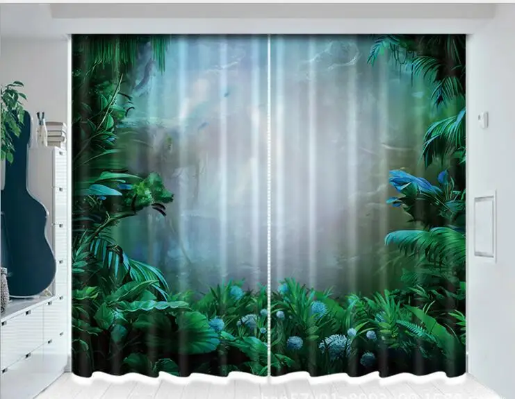 Новый дизайн занавески для гостиной Затемненные 3D оконные декорированные