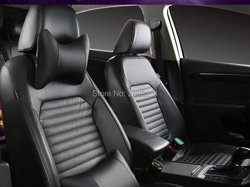 

2Pcs Car styling PU leather Car Headrest Neck Pillow Automobiles for Audi a4 a3 q5 q7 a5 b6 b8 a6 c5 b7 c6 tt a8 car Accessories