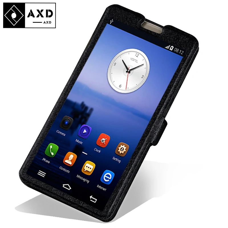 AXD чехол с откидным окном для Huawei Honor 4A 4X 5A 5X 5C 6 Plus 6A 6X прозрачный кожаный