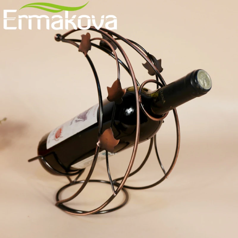 Винтажный винтажный Европейский держатель для винных бутылок ERMAKOVA бронзовый