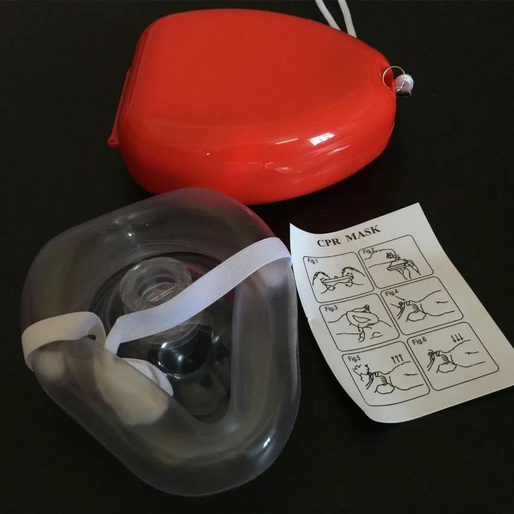 Фото 1 шт. реаниматор CPR спасательные Маски Рот в рот с односторонним клапаном для первой медицинской помощи №5