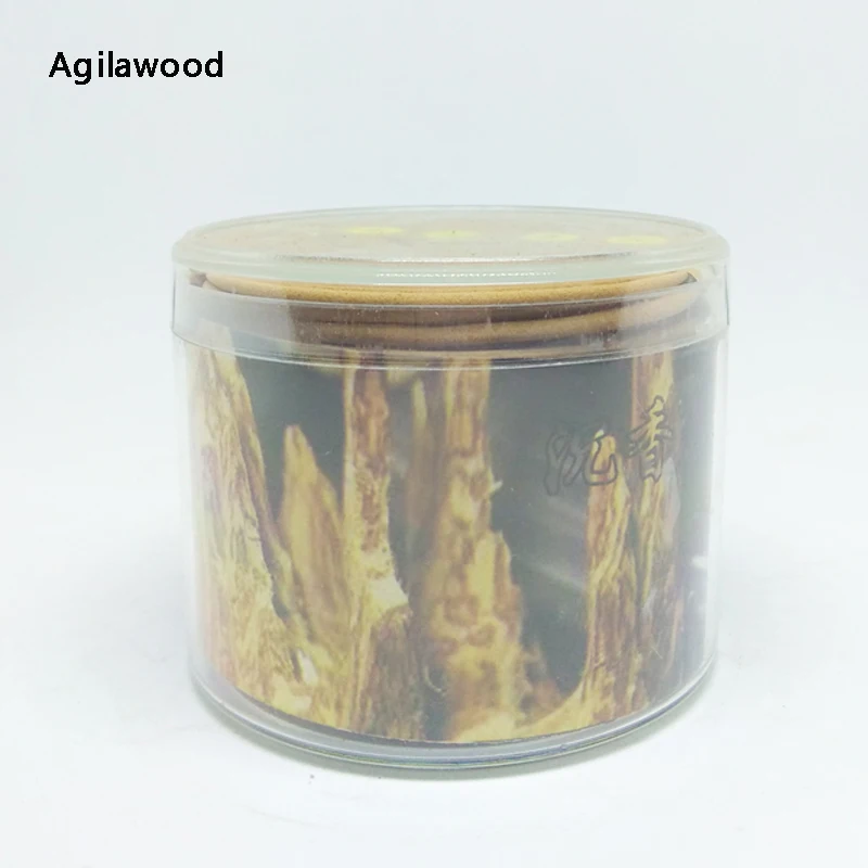 agilawood Новые 3 часа натуральный катушки Ладан 48 шт./кор. сандалового дерева, жасмина розового лотоса запах в помещении ароматических буддийские поставок катушки благовоний - Аромат: agilawood