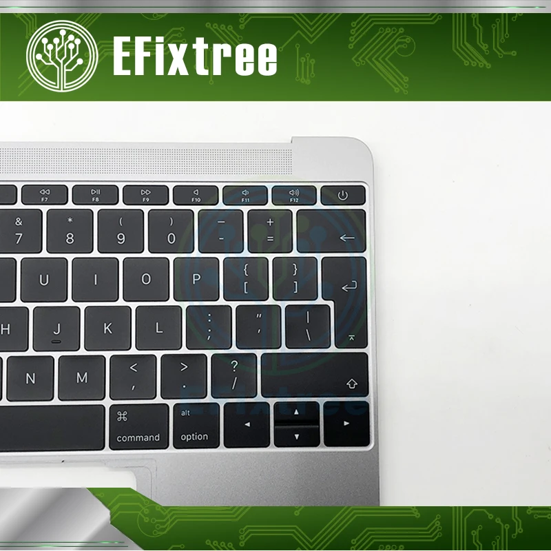

English Grey Topcase C Case Housing Palmrest For Macbook Retina 12'' A1534 Top Case With Keyboard UK Layout 2016 2017 EMC 3099