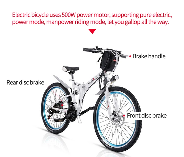 Электрический велосипед 500 Вт, ebike встроенный литиевый аккумулятор, e велосипед электрический велосипед 2" Электрический внедорожный Электрический велосипед ebike Электрический велосипед электрический мотоцикл e велосипед складной электрический велосипед eletrica электрический автомобиль