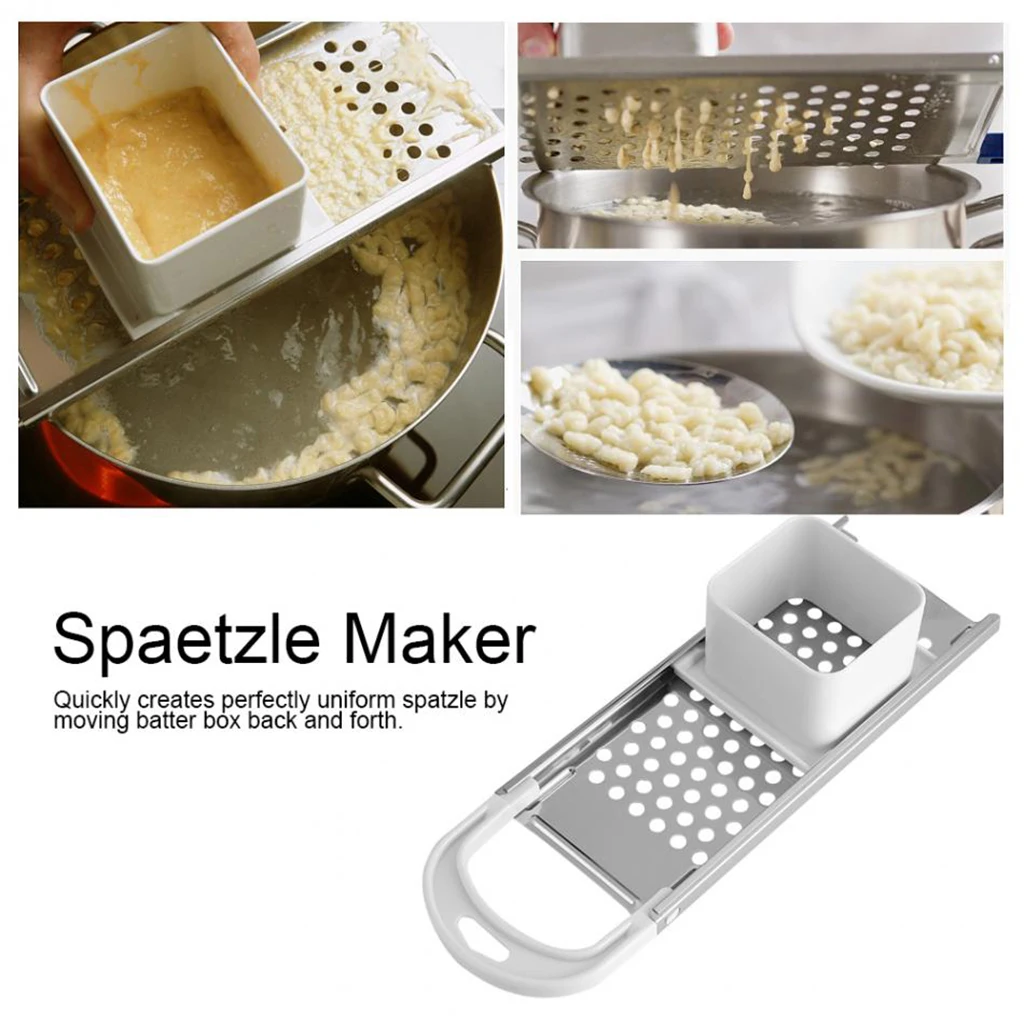 

MagiDeal 2x Spaetzle Maker Nokedli Szaggato венгерские пельмени Galuska слайсер для картофеля