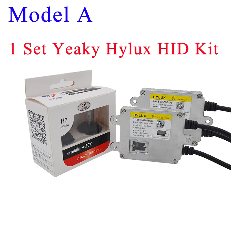 Комплект HID 35 Вт Yeaky Canbus 4500K H1 H7 H11 5500K 9005 9006 9012 D2H лампа 6500K Hylux 2A88 AC 35W комплект