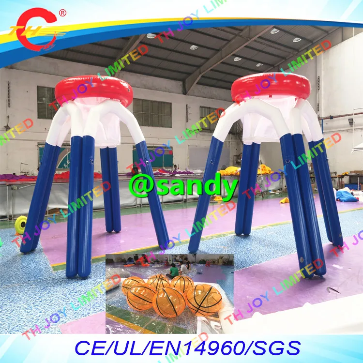 Бесплатная доставка по воздуху коммерческий надувной баскетбольный обручок для