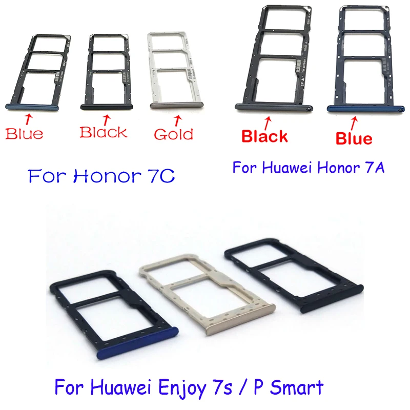 Для Huawei Honor 7A 7C P Smart SIM слот для SD карты лоток держатель адаптер|Шлейфы мобильных