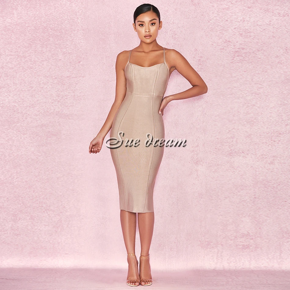 2018 летние новые женские без рукавов с квадратным вырезом Бандажное платье