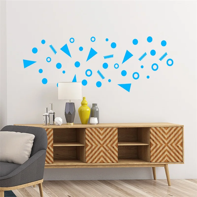 Креативные резные цветные геометрические узоры круглые кривые DIY настенные