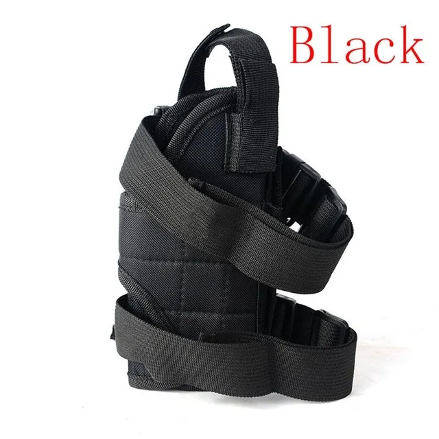 black Тактический Пистолет Кобура Glock револьвер Airsoft кобура для пистолета пистолет чехол для переноски охотничий ножной кобура нейлон кобура на ремень поясной ремень - Цвет: black