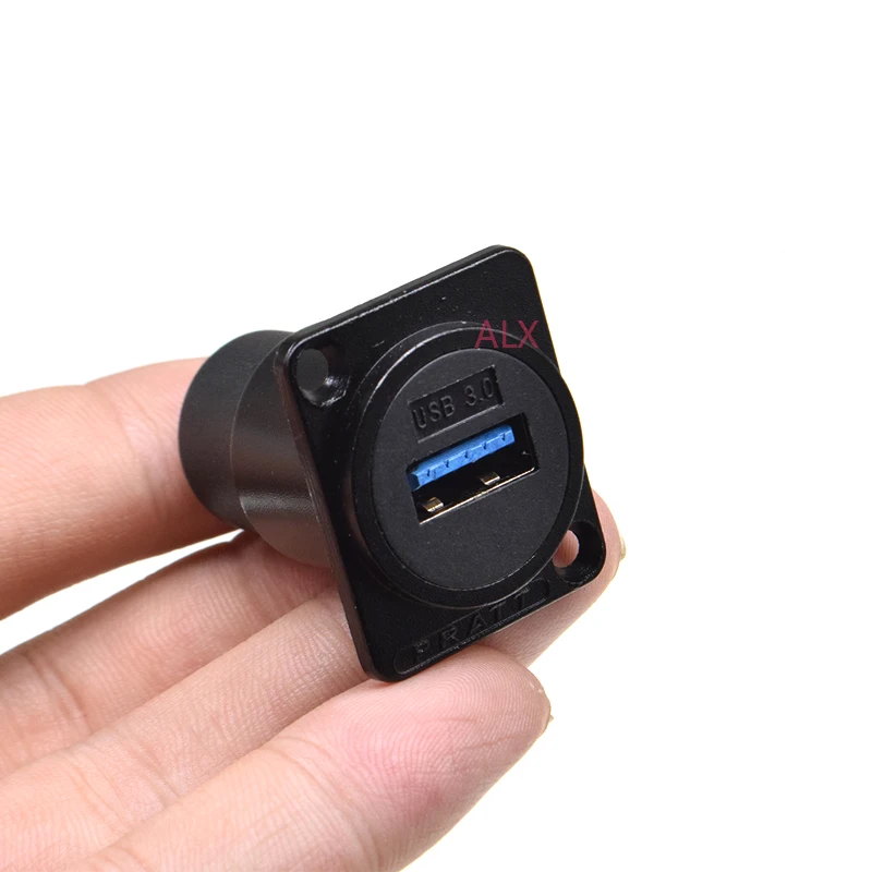 1 шт. D образный металлический гнездовой usb модуль для монтажа панелей адаптер 3 0
