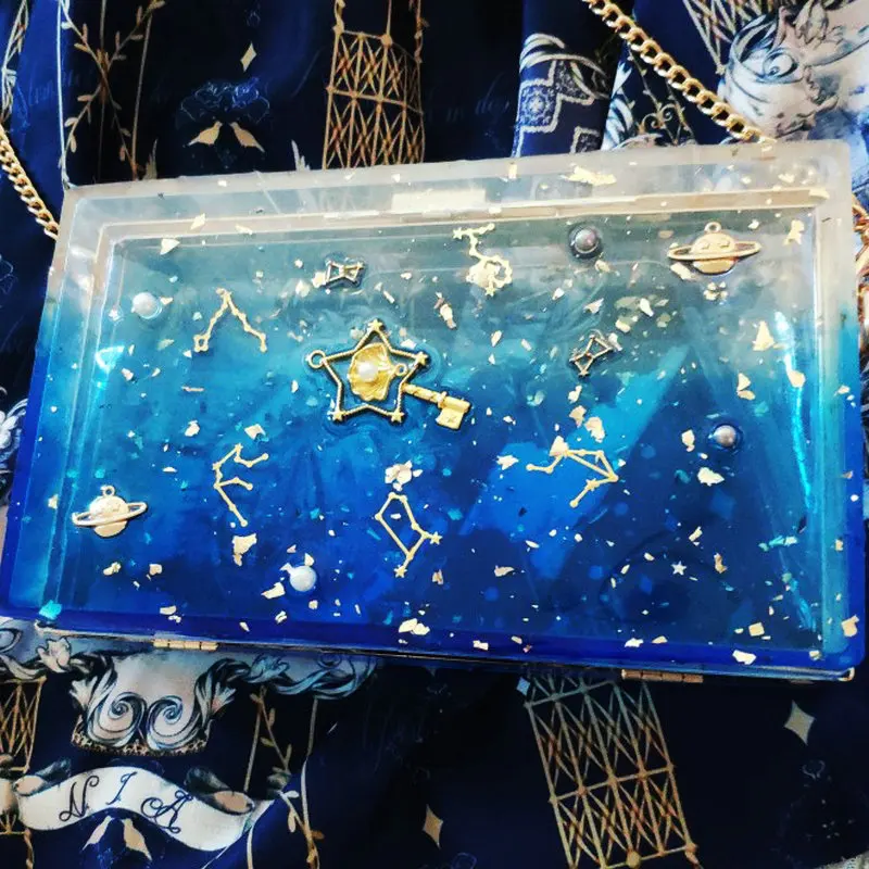 Смола Сердце шейкер Сумка Силиконовые формы DIY ясно сумкиогофункциональная