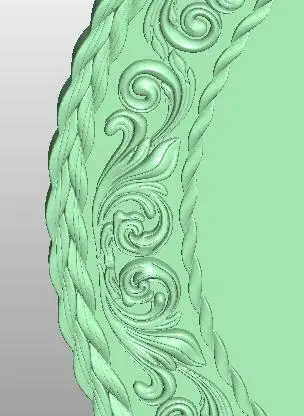 

Frame 3D model in STL format cnc carving engraving router relief Artcam Aspire F62 (in frame 1)