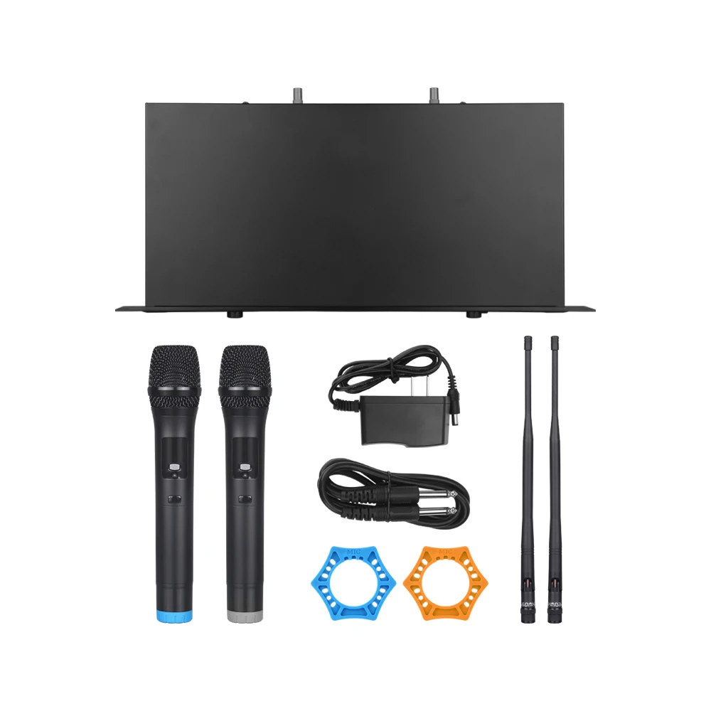 Debra audio Pro 80*2 выбираемый канал UHF беспроводная версия с двумя микрофонами для